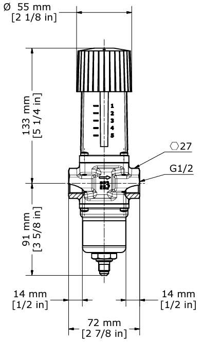 Vattenventil WVFX15 Danfoss 003N2100 1/2
