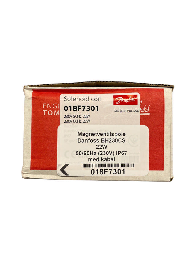 Magnetventilspole Danfoss BH230CS 22W 50/60Hz (230V) IP67 med kabel