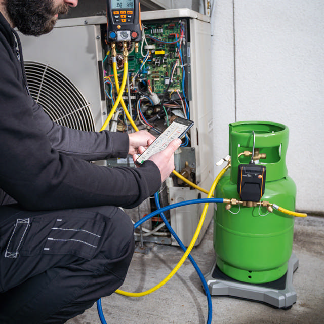 TESTO 560i SET Köldmedelsvåg, magnetventil och väska