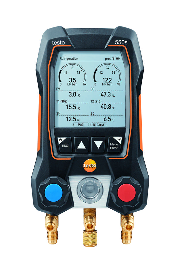 TESTO 550s Mätset inkl. instrument, trådlösa temp och serviceväska