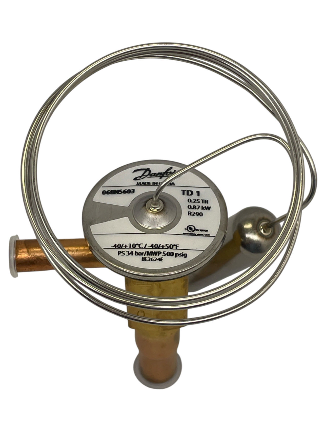 Expansionsventil  Danfoss TD1 068N5603 R290 Löd ODF: 1/4