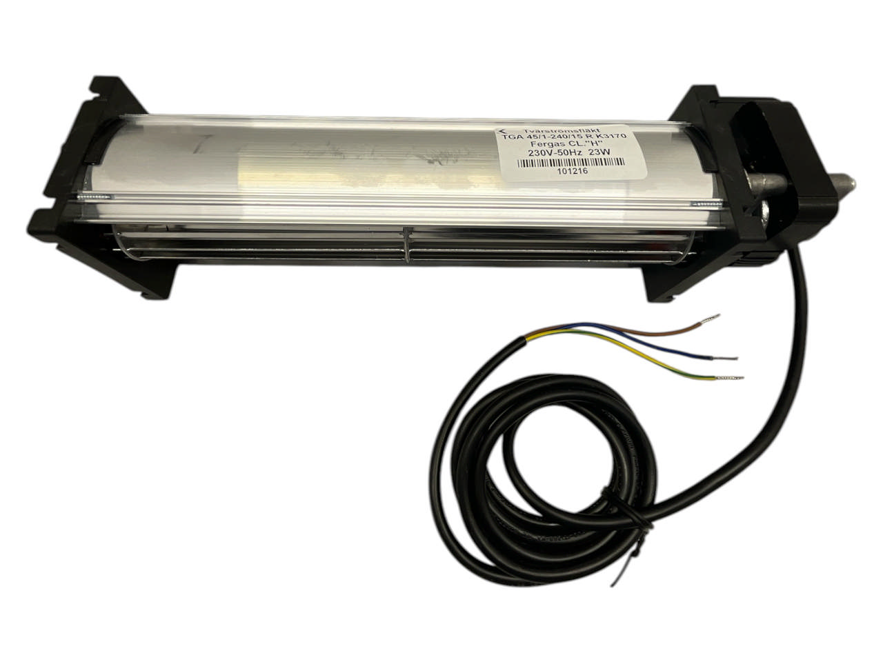 Tvärströmsfläkt TGA 45/1-240/15 R K3170 Fergas CL.''H'' 230V-50Hz 23W