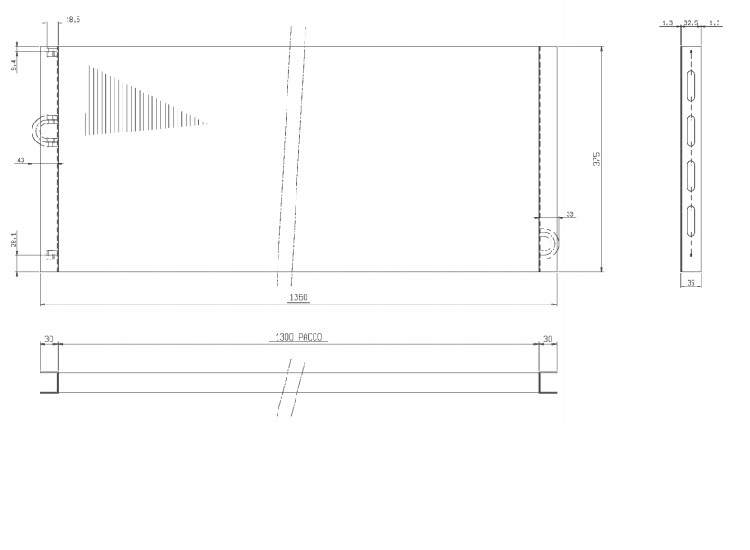 Lamellelement 10T 1R 1300 x 375 (1/2'')