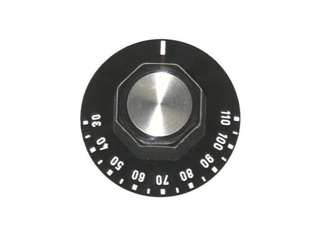 Vred (30...110°C) Ø 50mm Ø6x4,6mm Svart