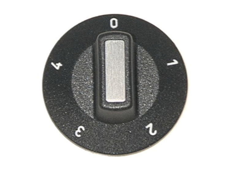 Vred Brytare 5-lägen Ø 50mmTillplattning upptill svart