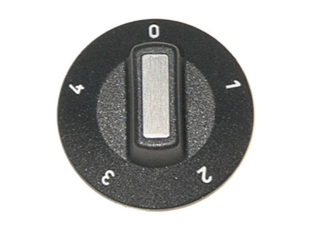 Vred Brytare 5-lägen Ø 50mmTillplattning upptill svart