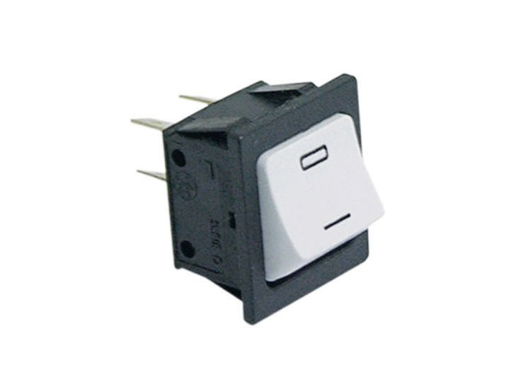 Vippströmbrytare Vit Rektangulär 0-1 230V 16A (tvär)