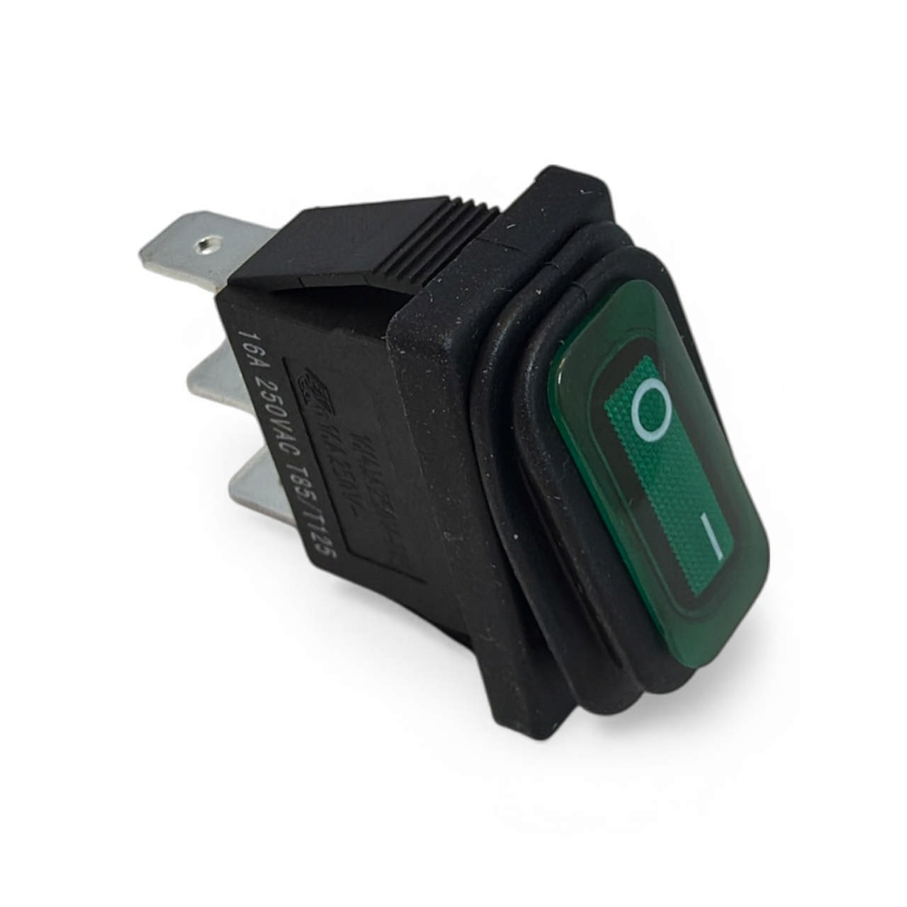 Strömbrytare Grön Rektangulär 0-1 230V 16A 1NO