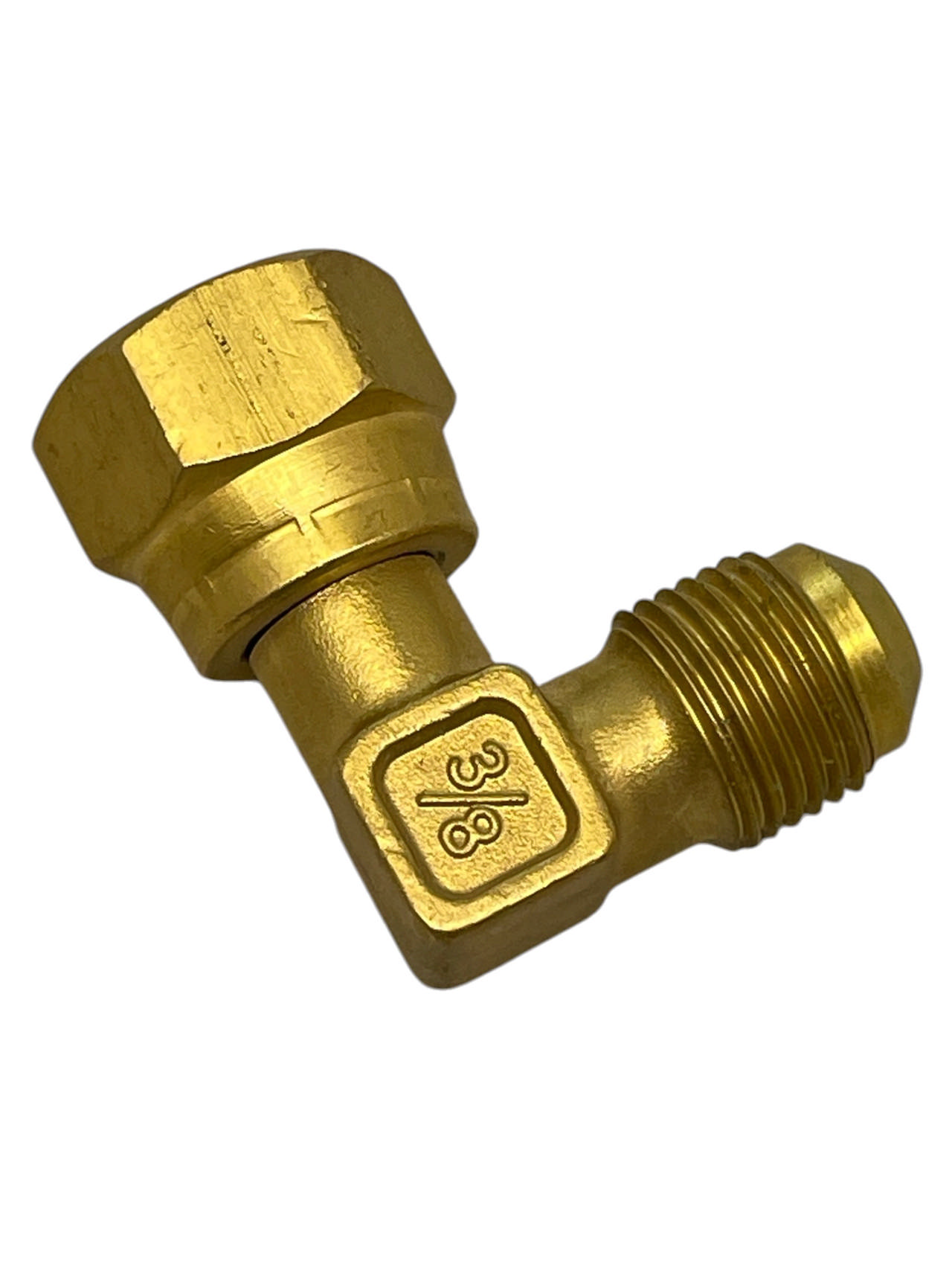 Serviceventil för AC 3/8''M x 3/8''F (vinklad)