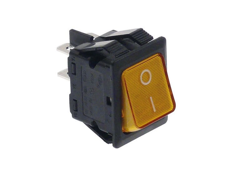 Vippströmbrytare Orange Rektangulär 0-1 400V 10A