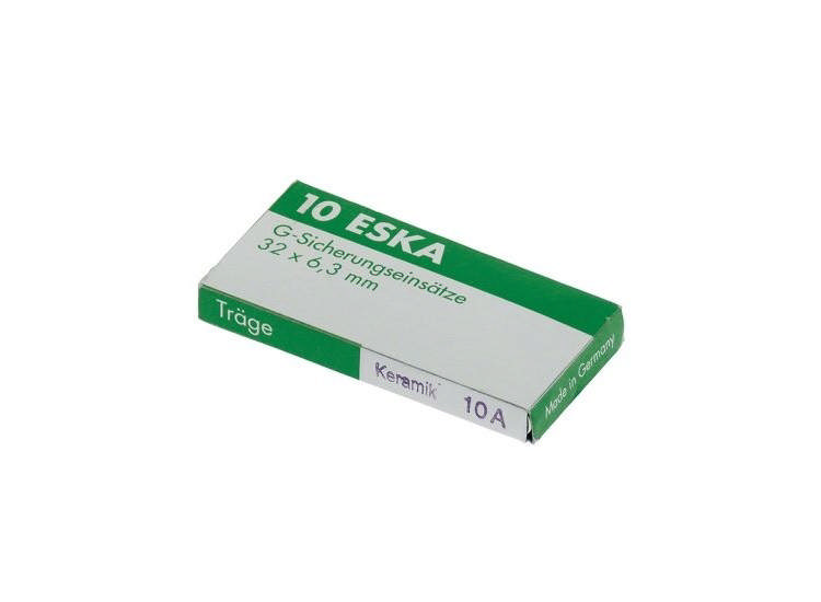 Säkring ø6,3x32mm 10A 500V långsamverkande (10st.)