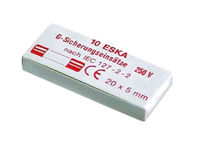 Säkring ø5x20mm 2A 250V snabb (Paket 10st.)
