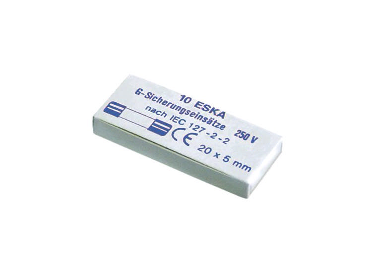 Finsäkring ø5x20mm 0,1A 250V medeltrög VPE 10st