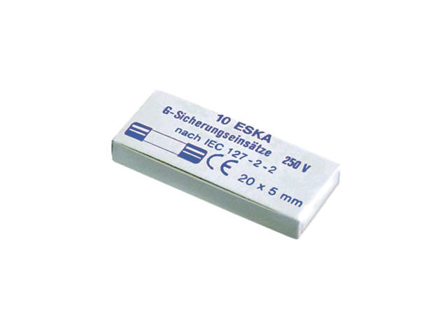 Finsäkring ø5x20mm 0,1A 250V medeltrög VPE 10st