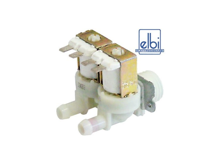 Magnetventil 2-faldig rak 230V Elbi 349 Ut 0,5l/min