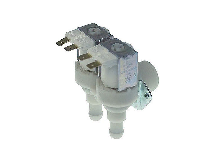 Magnetventil 2-faldig vinklad In:3/4