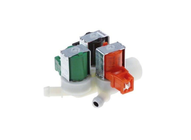 Magnetventil 3-faldig rak 230VAC In 3/4