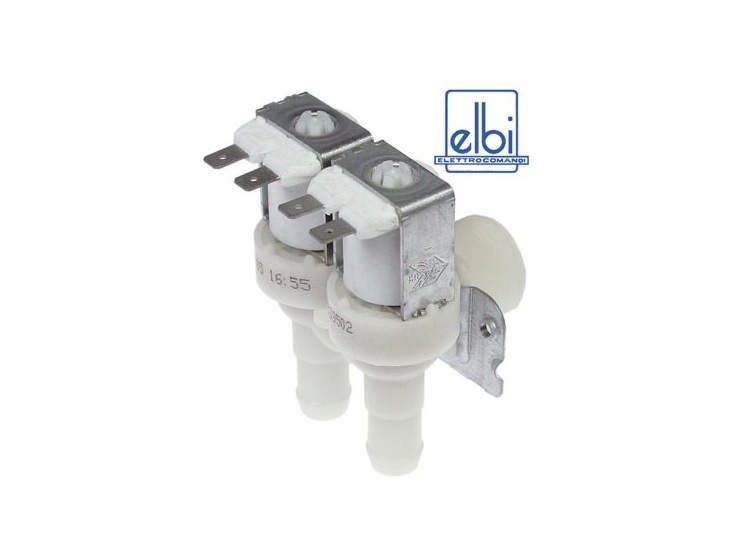 Magnetventil dubbel vinklad 24V