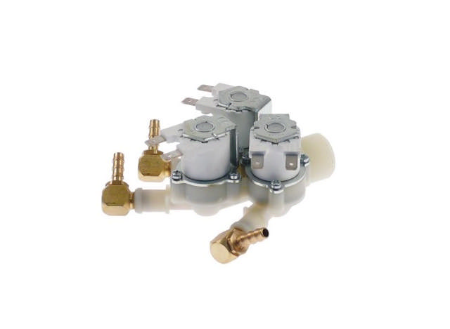 Magnetventil 3-faldig 24V Utgång 6,5mm DN10 RPE In