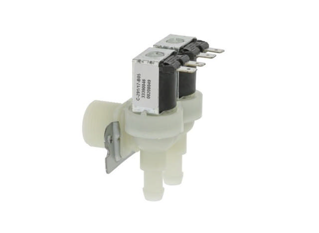 Magnetventil 2-faldig vinklad 230V In 3/4