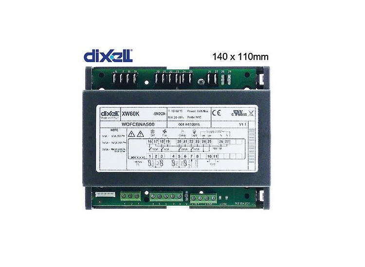 Kretskort Dixell XW60K-5N2C0 4x Relä NTC (230V)