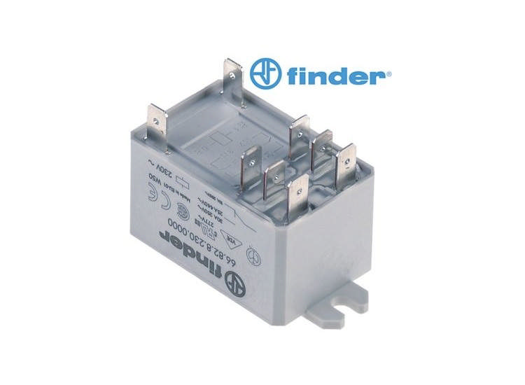 Effektrelä FINDER 66.82.8.230.0000; 66.82.8.230.1000 (230V) 30A 2CO (Electrolux, Zanussi)