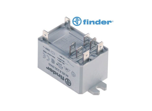 Effektrelä FINDER 66.82.8.230.0000; 66.82.8.230.1000 (230V) 30A 2CO (Electrolux, Zanussi)