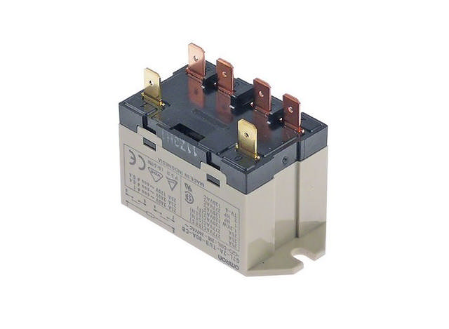 Relä OMRON Han-FASTON-kontakt 230VAC 25A 2NO Anslutning 6,3 mm