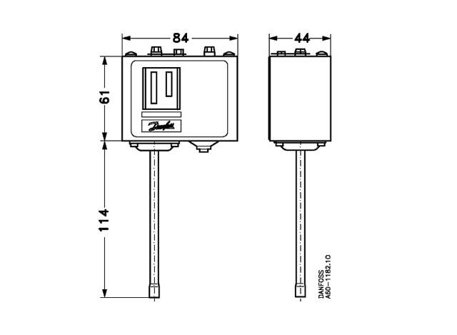 Pressostat Danfoss KP 5 060-117766 (8...32 bar) 1/4'' Löd Automatisk återställning