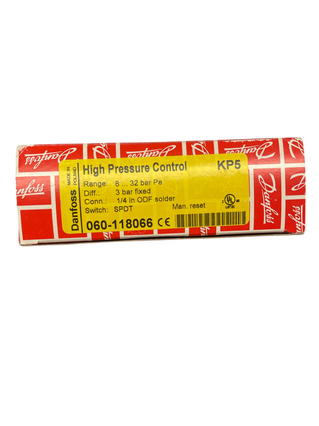 Pressostat Danfoss KP 5 060-118066 (8...32 bar) 1/4'' Löd Manual återställning