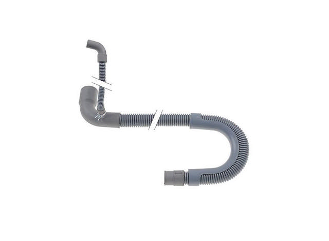 Avloppsslang DN20 L 2200/800mm rak ø in 20mm rak utsida ø 27mm