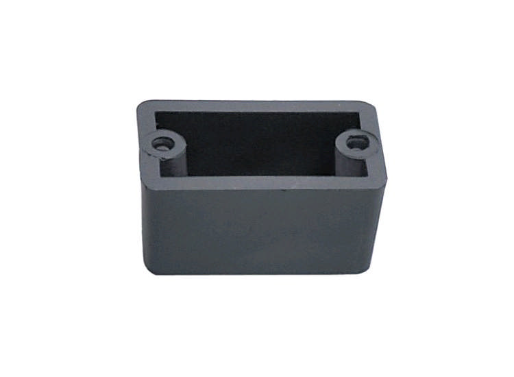 Apparatfot L 50mm B 29mm H 25mm Hål ø 10mm BA 40mm