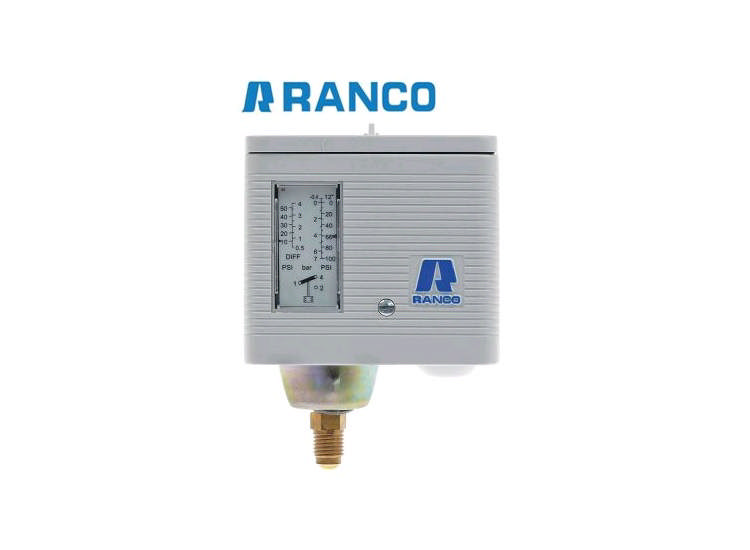 Pressostat Ranco O16-H6703 (0,3-7 bar), automatisk återställning lågtryck