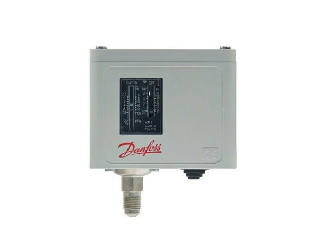 Pressostat Danfoss  KP1 060-110166 Auto reset (-0,2-7,5 bar) Lågtryckspressostat
