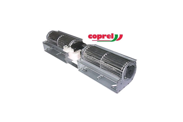 Tvärströmsfläkt 2x180mm DUBBEL 43W Ø 60mm