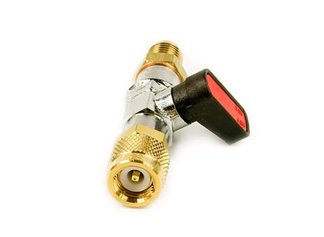 Kulventil Refco CA-1/2'' -20UNF-R Röd