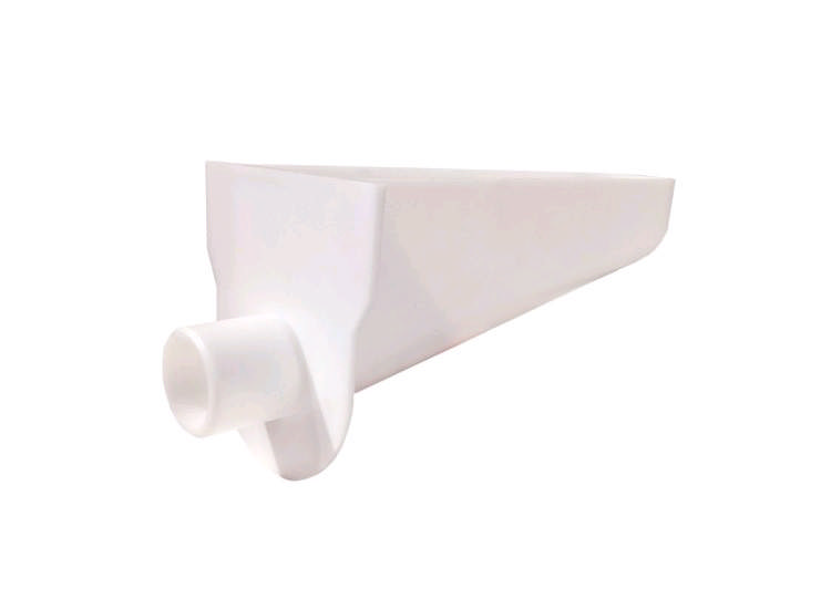 Avloppspip för kondensavrinning vit