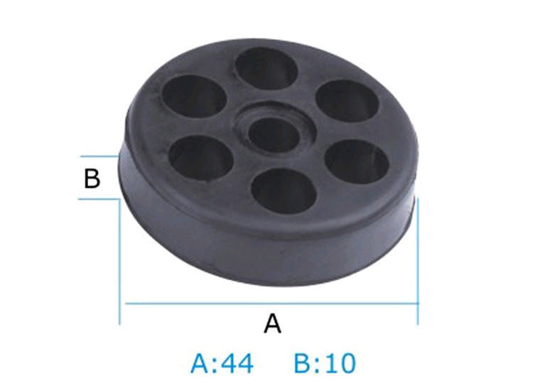 Stötdämpare av gummibricka 44mm; 8mm