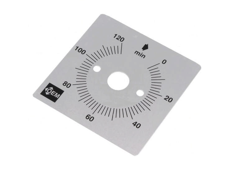 Skala 2 timmar för tidur. Aluminium