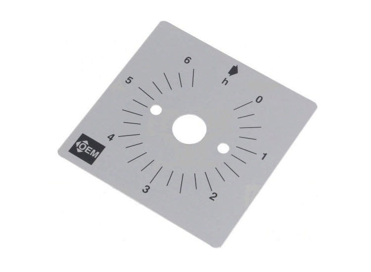 Skala 6 timmar för tidur. Aluminium