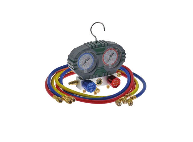 Manometer HS-S60-101 2-vägs (R22/R134a/R404a/R407c) 1/4