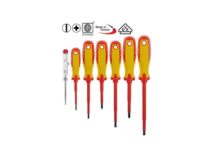 Skruvmejselsats VDE spår/stjärnspår 7-delad