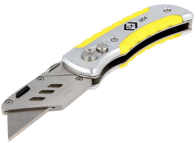 Kniv till kartong, handtag aluminium 155mm