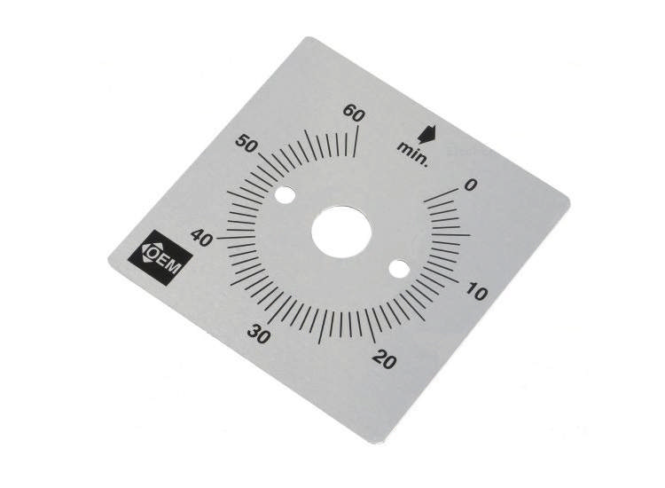 Skala 60 min för tidur. Aluminium