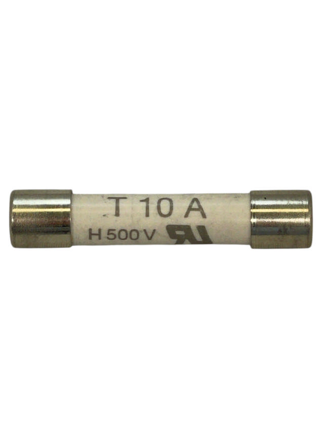Säkring smält keramisk 10A 500VAC 6,3x32mm (1st.)