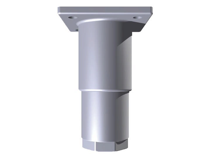 Justerbart ben plast grå (143 - 208 mm)