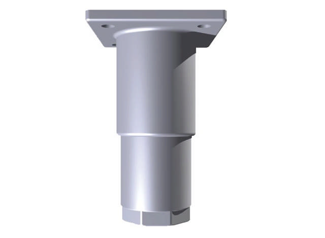 Justerbart ben plast grå (143 - 208 mm)