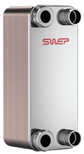 Plattvärmeväxlare SWEP, B10THx20/1P-MC-M, 4x1'' (20) & 22U (20)