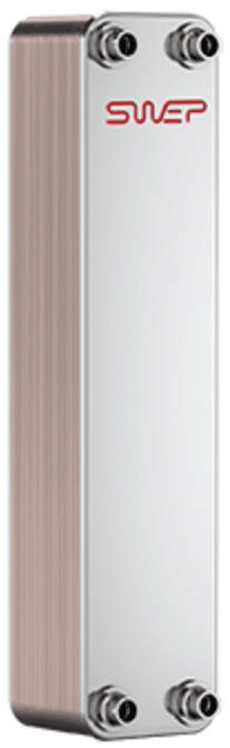 Plattvärmeväxlare SWEP, B25Tx10/1P-SC-M, 2x22U+2x1'' & 22U