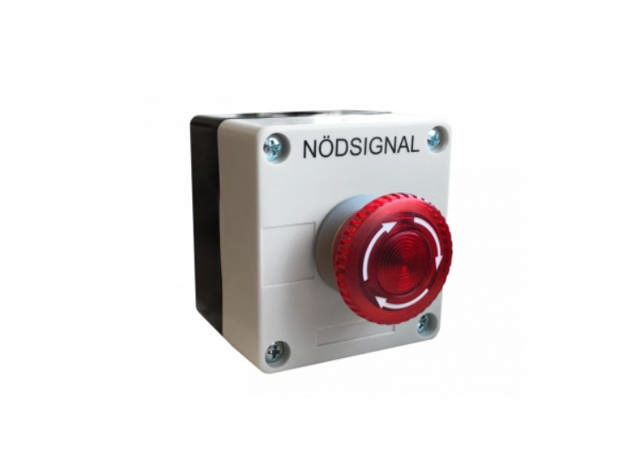 Nödstoppsknapp  till Instängningslarm